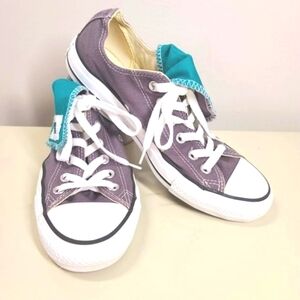 Converse All Star Shoes Snap GreenTongue  6M 8W Gray 132257F Unisex